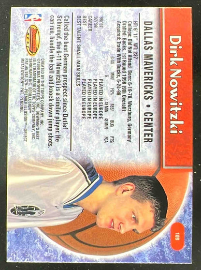 1998-99 Bowman 's Best #109 Dirk Nowitzki RC