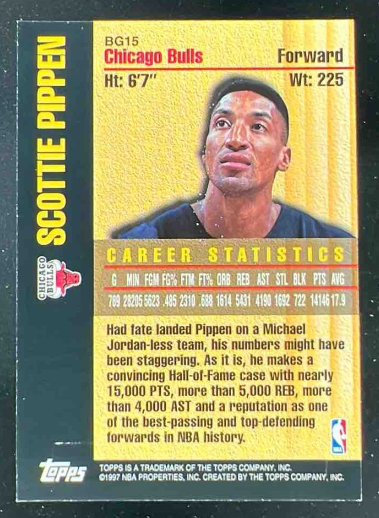 1997-98 Topps Bound for Glory #BG15 Scottie Pippen
