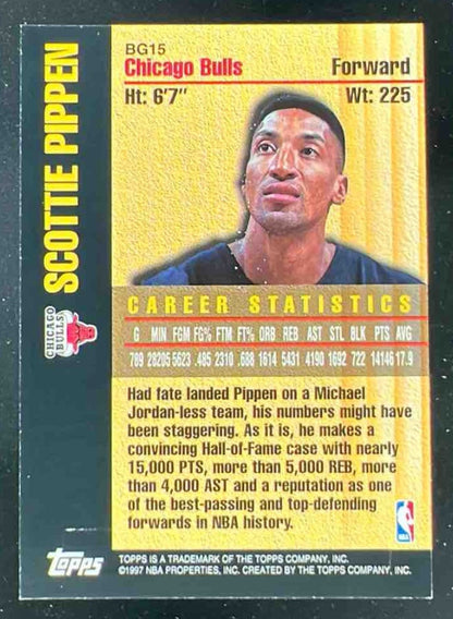 1997-98 Topps Bound for Glory #BG15 Scottie Pippen