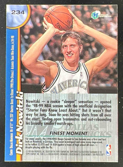 1998-99 Topps Finest #234 Dirk Nowitzki RC