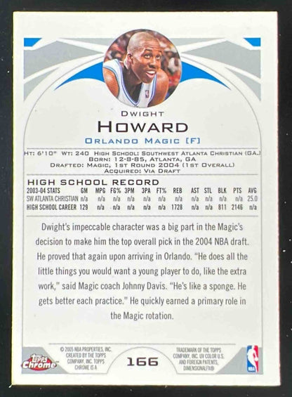 2004-05 Topps Chrome #166 Dwight Howard RC
