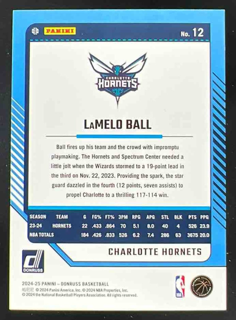 2024-25 Panini Donruss Choice Blue #12 LaMelo Ball /49
