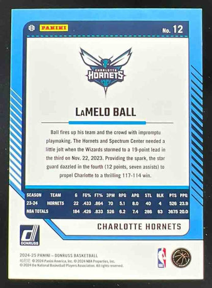 2024-25 Panini Donruss Choice Blue #12 LaMelo Ball /49