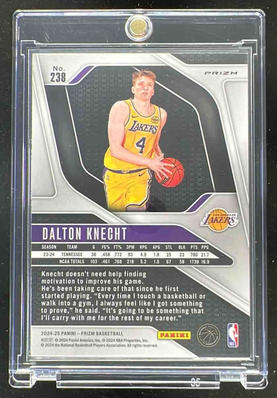 2024-25 Panini Prizm Choice Tiger Stripe Prizm #238 Dalton Knecht RC