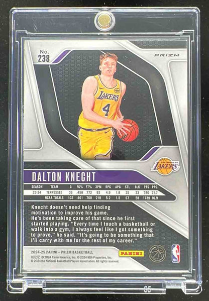 2024-25 Panini Prizm Choice Tiger Stripe Prizm #238 Dalton Knecht RC