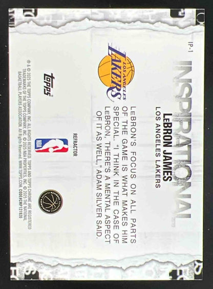 2025-26 Topps Chrome Inspirational Refractor #IP-1 LeBron James