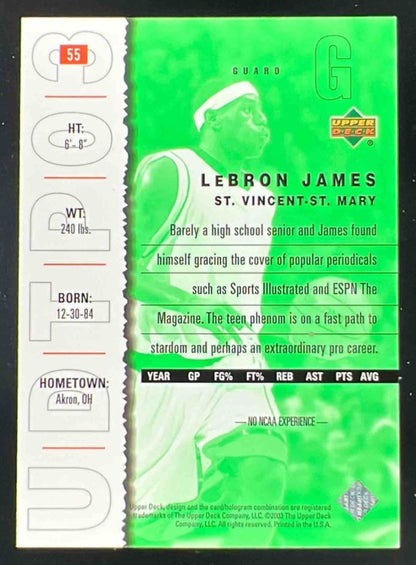 2003 Upper Deck Top Prospects #55 LeBron James