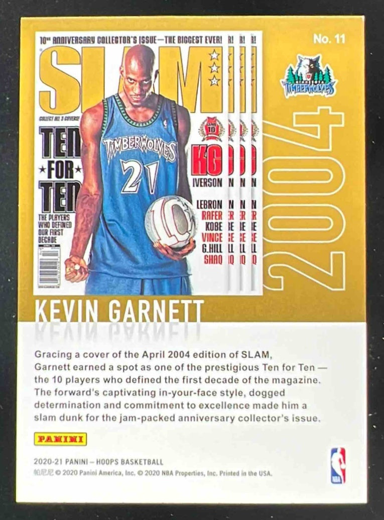 2020-21 Panini Hoops Winter Slam #11 Kevin Garnett