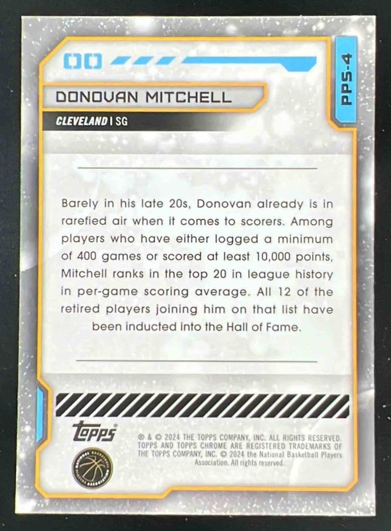 2023-24 Topps Cosmic Chrome Planetary Pursuit Sun #PPS-4 Donovan Mitchell