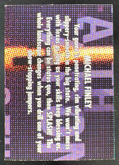 1998-99 Skybox x Thunder Flight School #3 Michael Finley