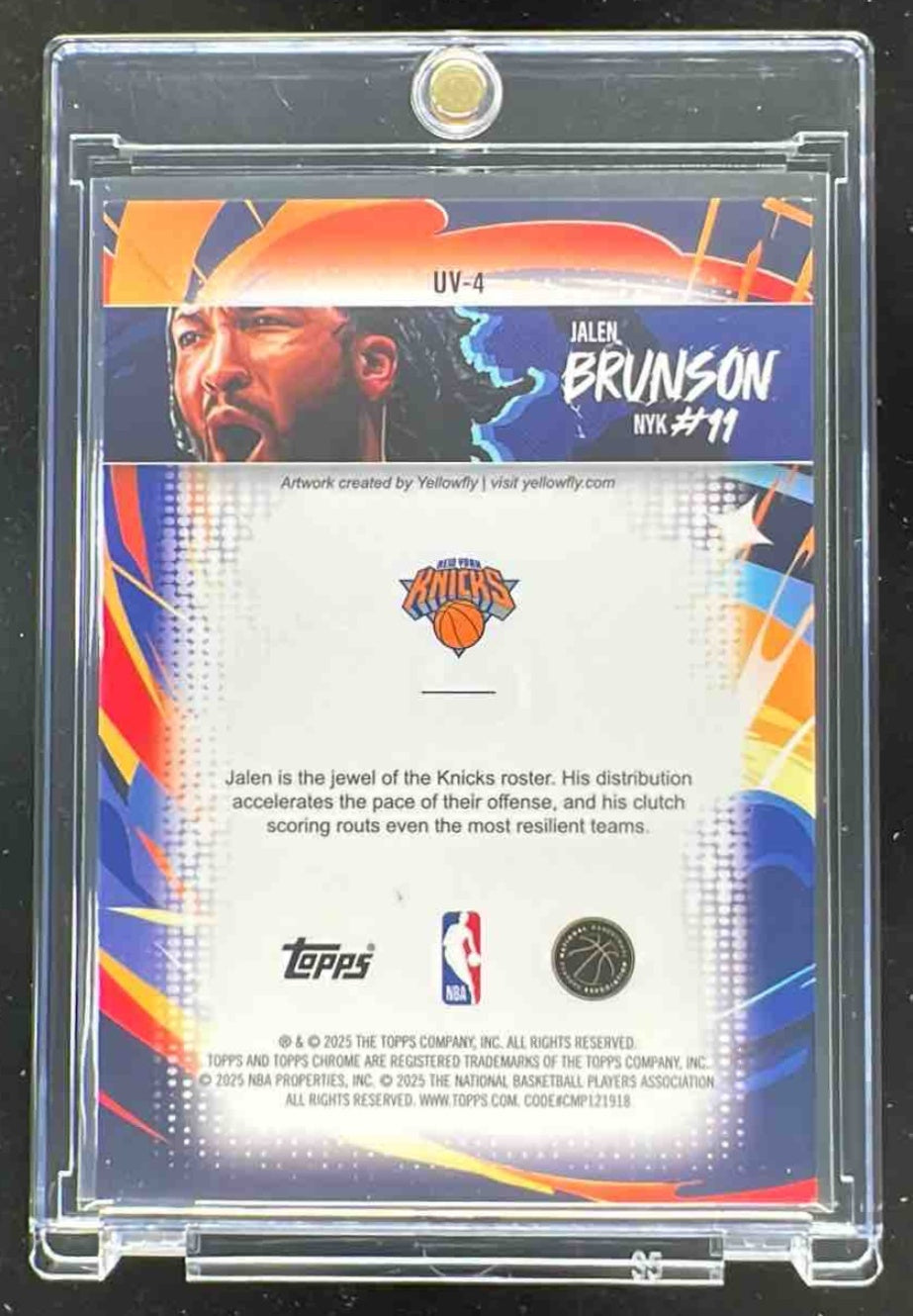 2025-26 Topps Chrome Ultra Violet All-Star #UV-4 Jalen Brunson SSP