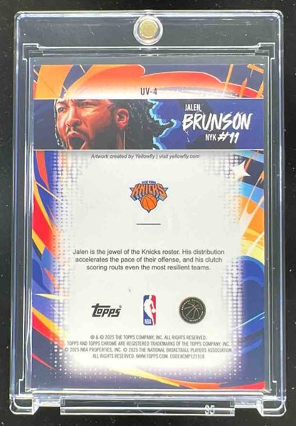 2025-26 Topps Chrome Ultra Violet All-Star #UV-4 Jalen Brunson SSP