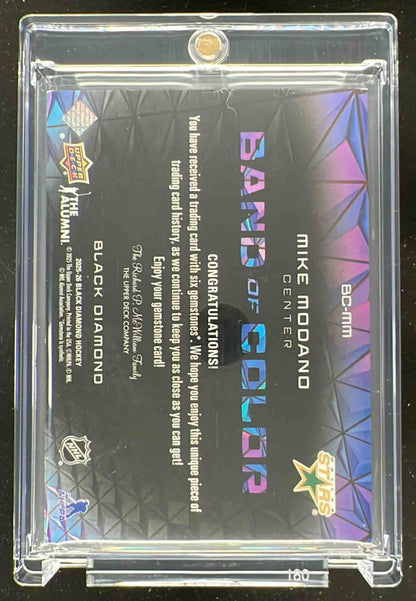 2025-26 Upper Deck Black Diamond Band of Color #BC-MM Mike Modano /25