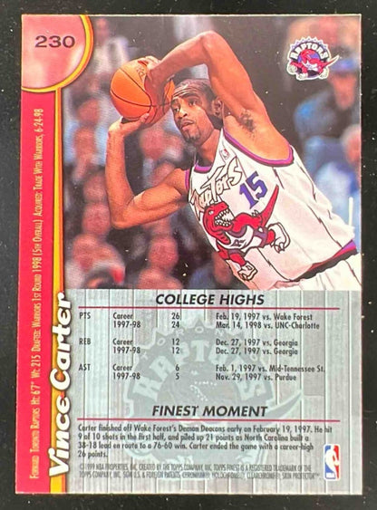 1998-99 Topps Finest #230 Vince Carter RC