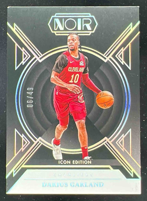 2024 Panini Noir Icon Edition Holo Silver #102 Darius Garland /49