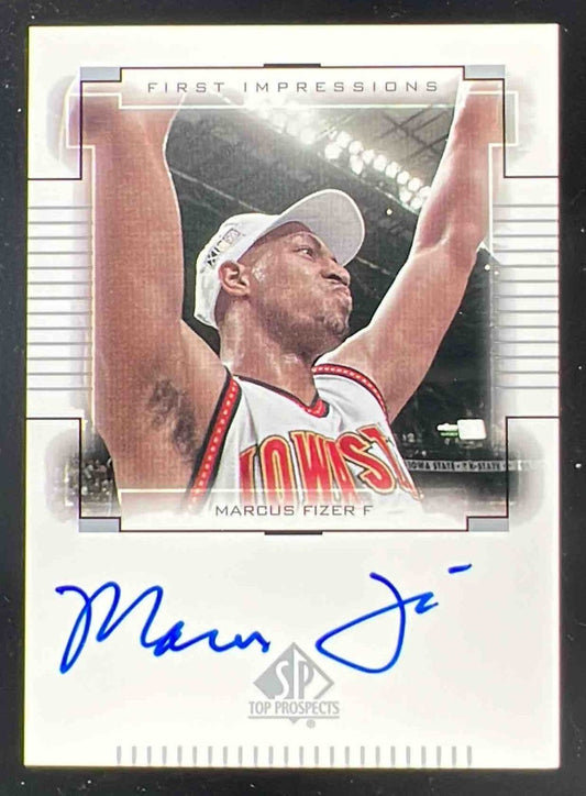 2000-01 SP Top Prospects First Impressions #MF Marcus Fizer RC Auto