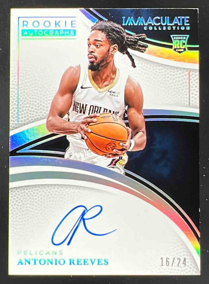 2024 Immaculate Collection Rookie International #16 Antonio Reeves RC Auto /24