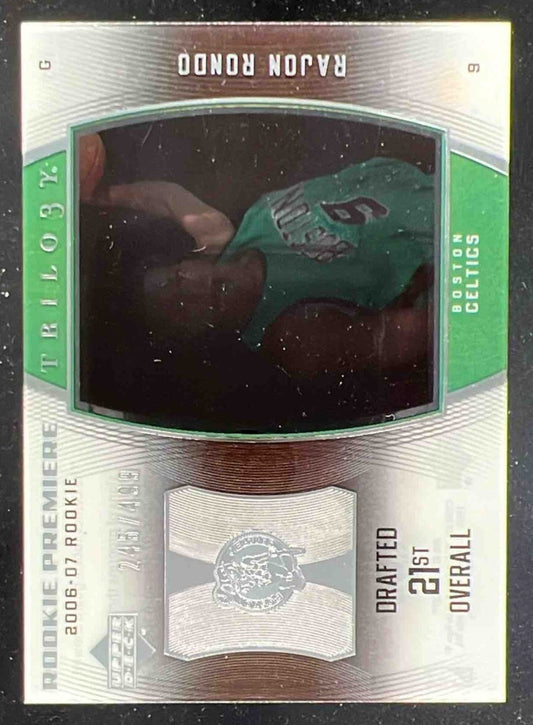 2006-07 Upper Deck Trilogy #100 Rajon Rondo RC /499