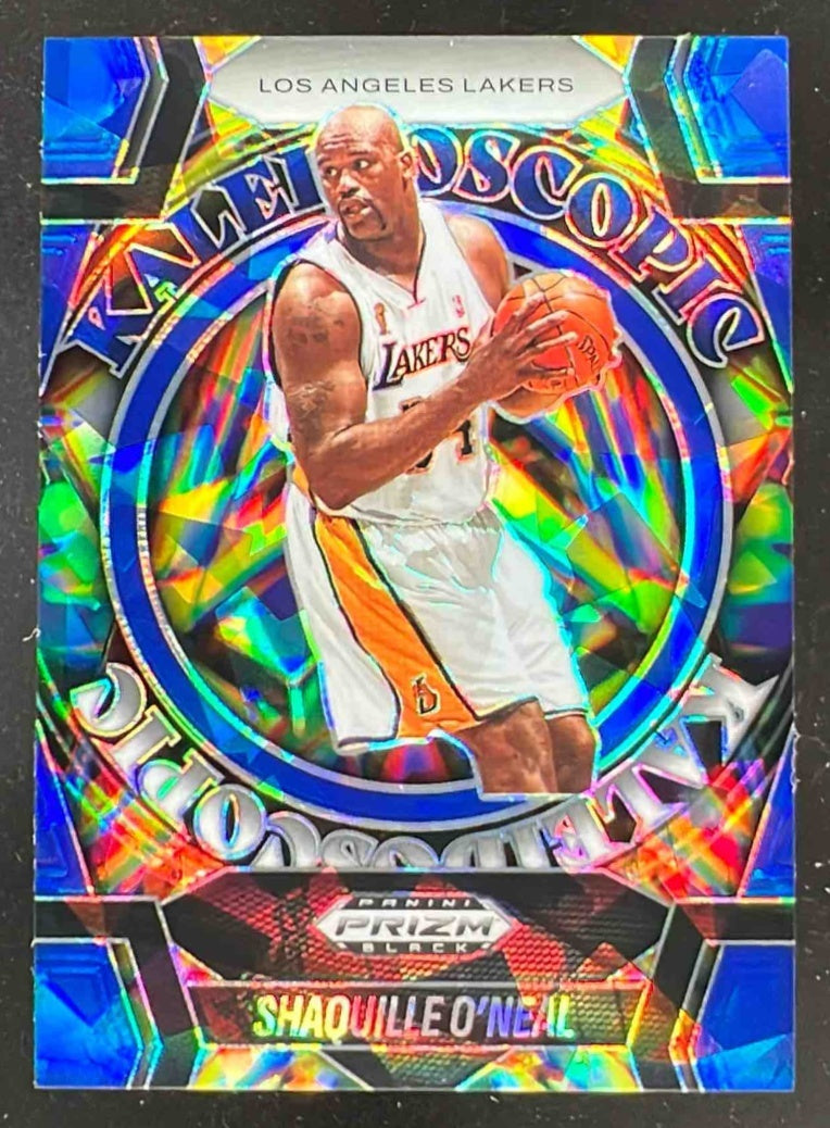 2024 Panini Prizm Black Kaleidoscopic Blue Ice Prizms #27 Shaquille O'Neal /125