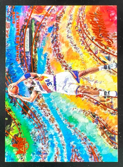 2024-25 Panini Court Kings Artistry in Motion Amber #28 Charles Barkley /99