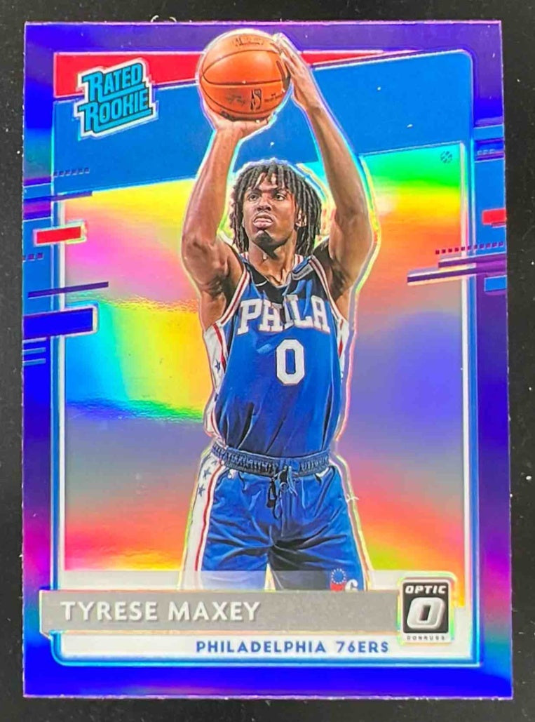 2020-21 Panini Donruss Optic Purple #171 Tyrese Maxey RC