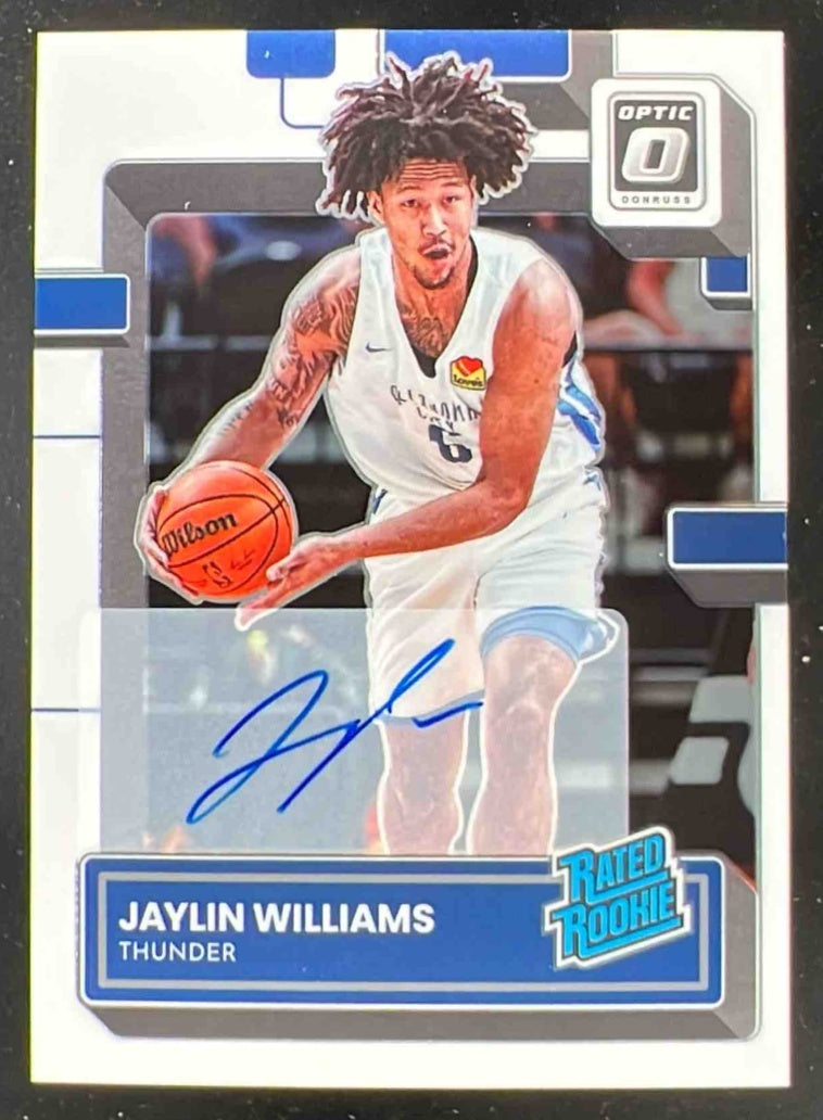 2022-23 Donruss Optic Rated Rookies Signatures #246 Jaylin Williams RC Auto