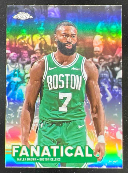 2025-26 Topps Chrome Fanatical #FAN-6 Jaylen Brown SSP