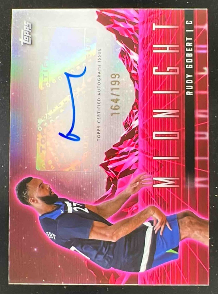 2023-24 Topps Midnight Horizon Twilight #HS-RG Rudy Gobert Autograph Auto /199