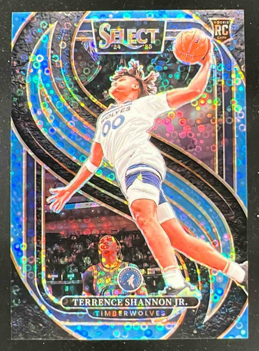 2024-25 Select Premier Light Blue Disco Prizm #183 Terrence Shannon Jr. RC /99