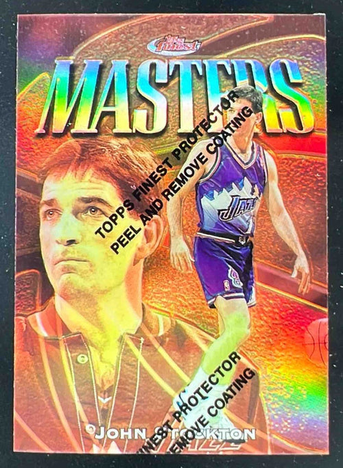 1998-99 Topps Finest Refractors #33 John Stockton