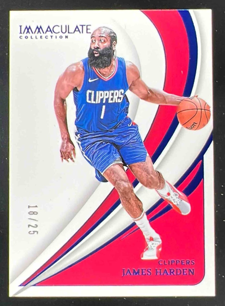2023-24 Panini Immaculate Blue #21 James Harden /25