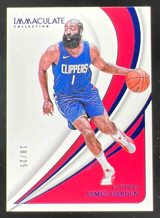 2023-24 Panini Immaculate Blue #21 James Harden /25