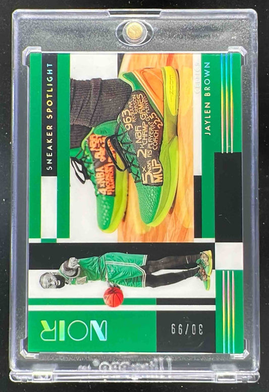 2024 Panini Noir Sneaker Spotlight #10 Jaylen Brown /99