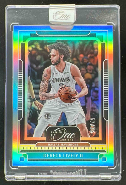 2024-25 Panini One and One #34 Dereck Lively II /75