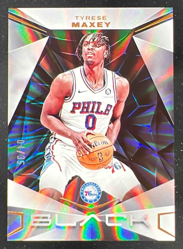 2023 Panini Black Copper #16 Tyrese Maxey /35