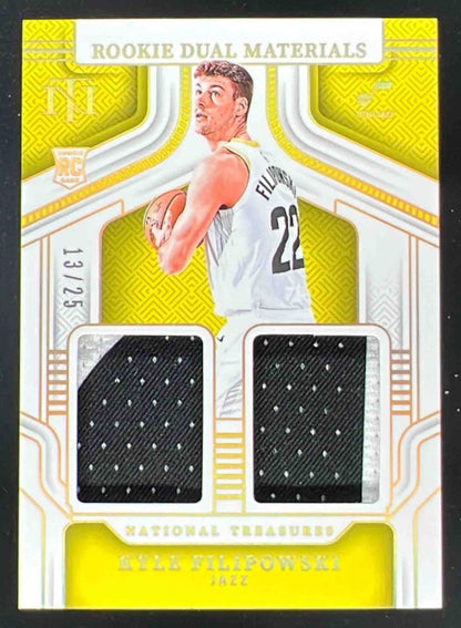 2024-25 National Treasures Rookie Dual Materials Prime #4 Kyle Filipowski /25