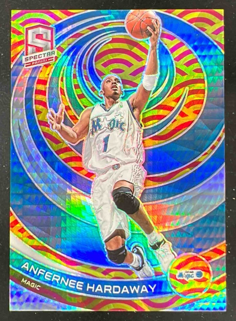 2022-23 Panini Spectra Asia Red and Yellow #143 Anfernee Hardaway /75