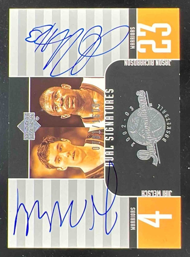 2002-03 Upper Deck Inspirations #136 Jiri Welsch Jason Richardson RC Auto /1600