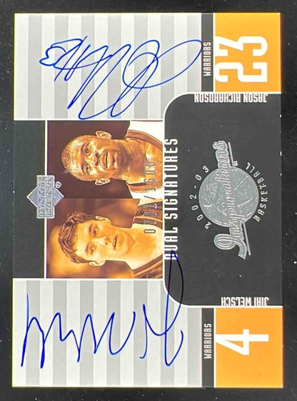 2002-03 Upper Deck Inspirations #136 Jiri Welsch Jason Richardson RC Auto /1600