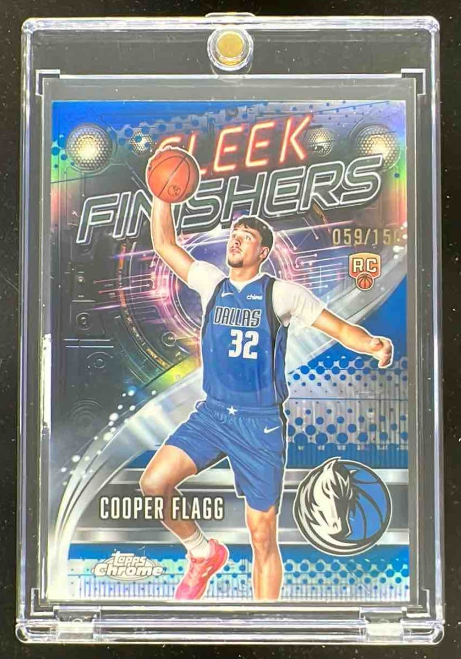 2025-26 Topps Chrome Sleek Finishers Blue Refractor #SF-21 Cooper Flagg RC /150