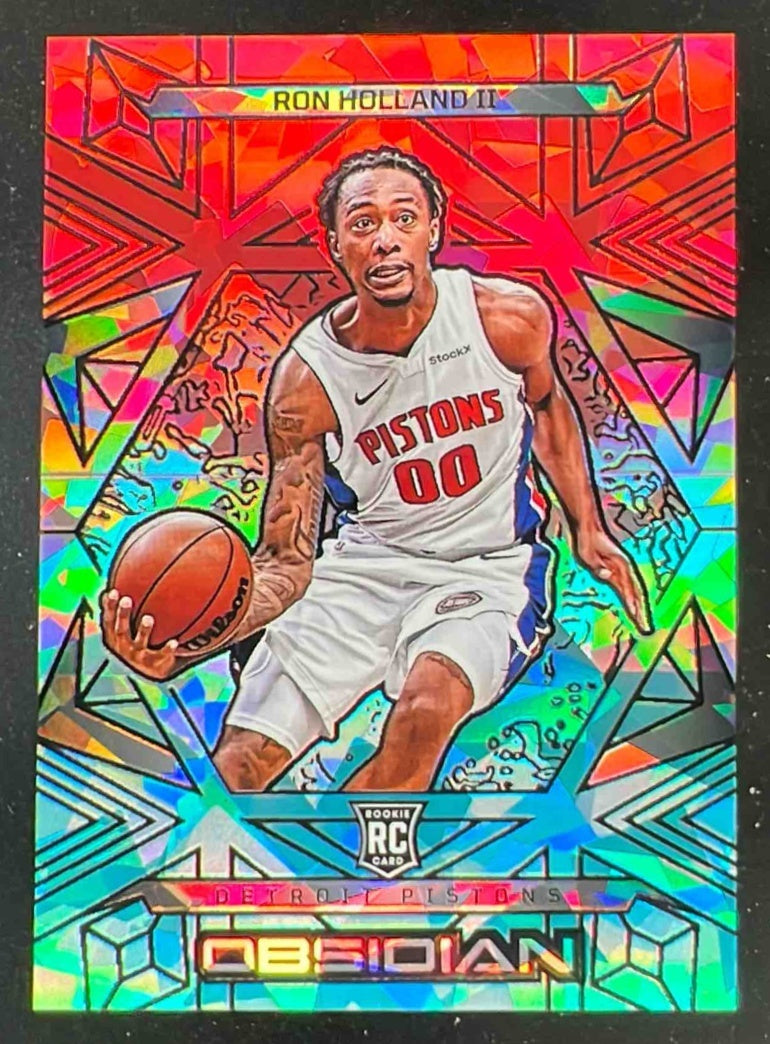 2024-25 Panini Obsidian Electric Etch Fire and Ice #164 Ron Holland II RC /49