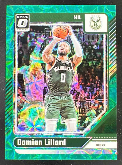 2024-25 Panini Donruss Optic Green International #83 Damian Lillard /25