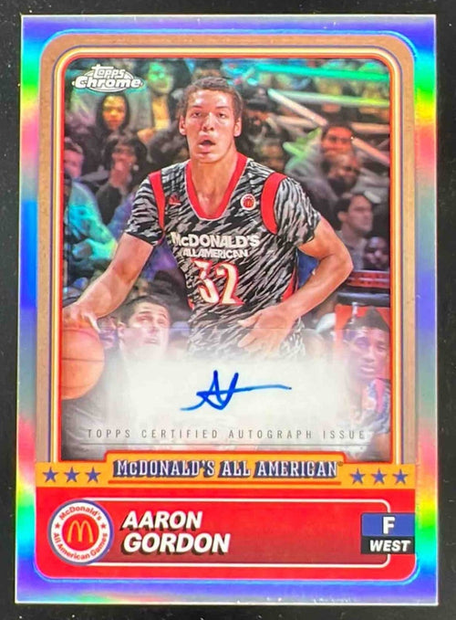 2024 Topps Chrome McDonald's All-American Refractor #100 Aaron Gordon Auto