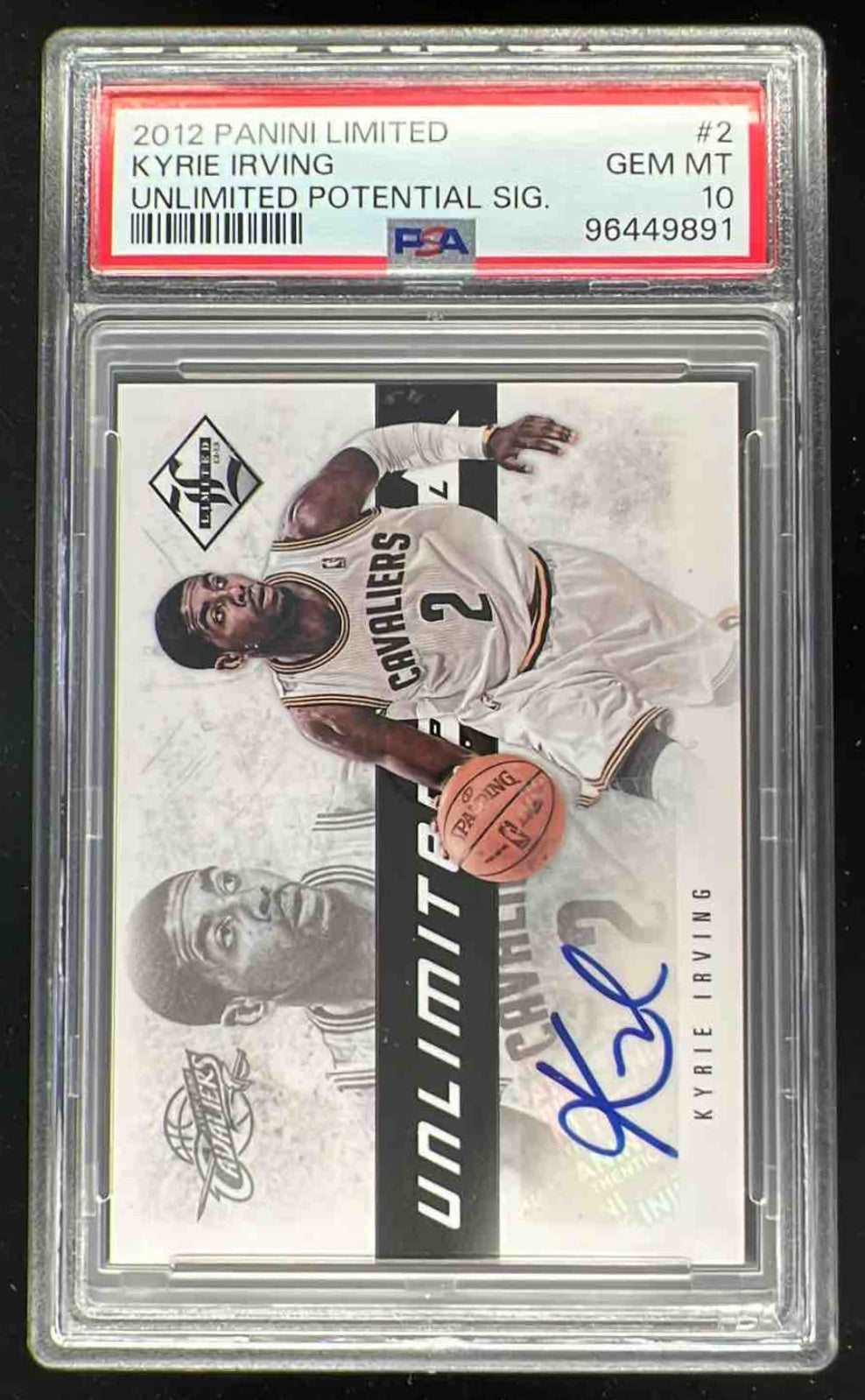 2012-13 Limited Unlimited Potential Signatures Kyrie Irving RC Auto /199 PSA 10