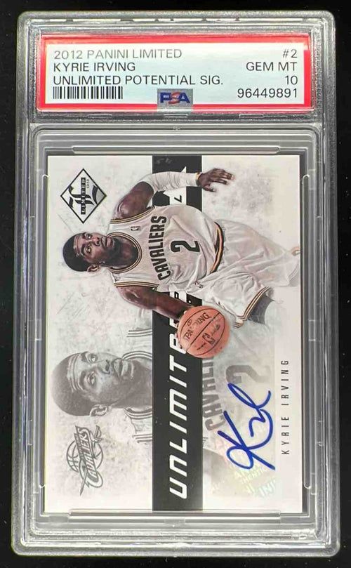 2012-13 Limited Unlimited Potential Signatures Kyrie Irving RC Auto /199 PSA 10