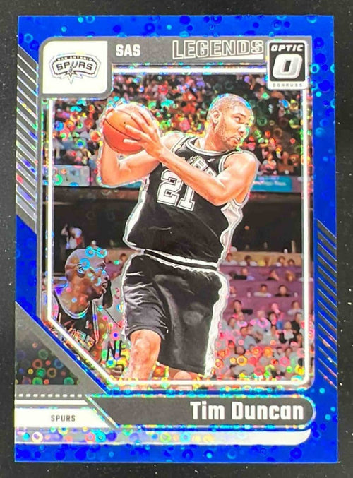 2024-25 Panini Donruss Optic Legends Fast Break Blue #248 Tim Duncan /49