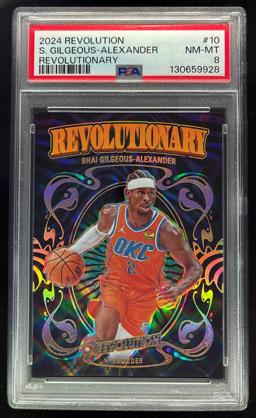2024-25 Panini Revolution Revolutionary #10 Shai Gilgeous-Alexander PSA 8
