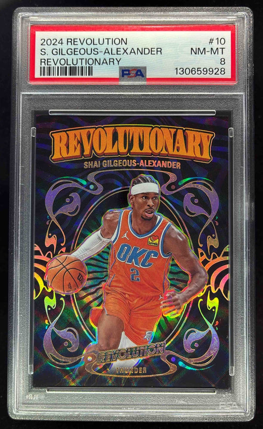 2024-25 Panini Revolution Revolutionary #10 Shai Gilgeous-Alexander PSA 8