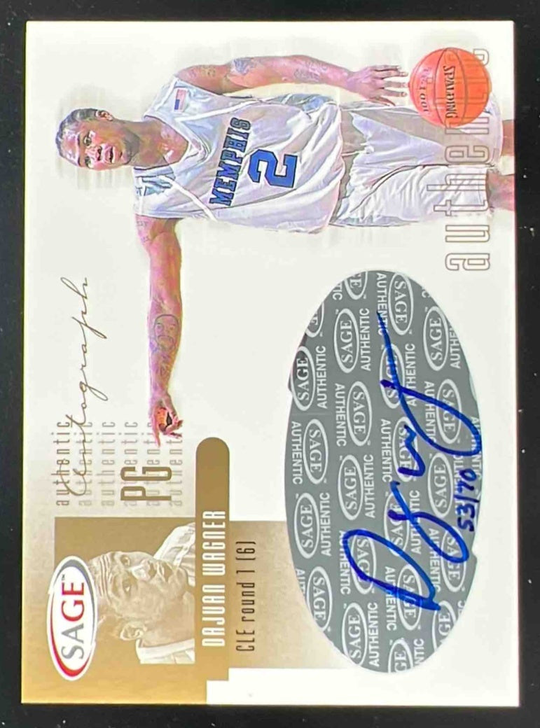 2002-03 SAGE Autographs Gold #A31 Dajuan Wagner RC Auto /70
