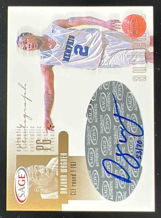 2002-03 SAGE Autographs Gold #A31 Dajuan Wagner RC Auto /70